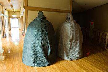 Dojoji bell in the dressing room of the National Noh Theater